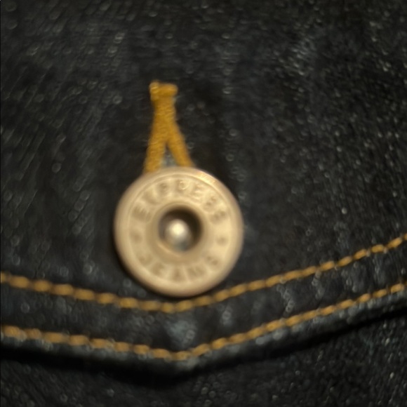 Express  Jeans Women's Blue Denim Jacket Sz L - Picture 4 of 14